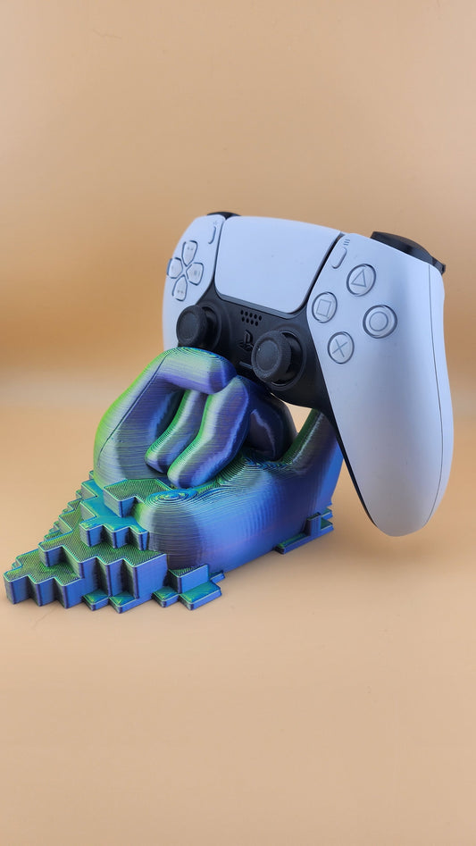 Controller Holder for Xbox and PlayStation - Keep your gaming area organized with this controller holder designed to accommodate both Xbox and PlayStation controllers. Stay clutter-free and game on!