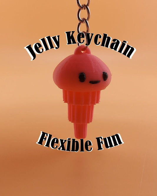 Jellyfish Keychain - Fun and Stylish Sea Life Fidget Keychain | Cute Keychain