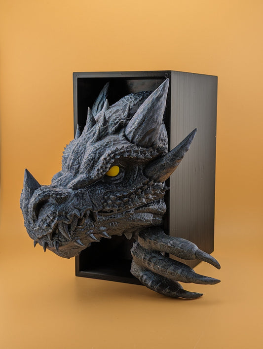 Dragon Book Nook | Fantasy Reader | Book Reader | Fantasy book Inspired | animal Inspired | 3D Printed | Gifts