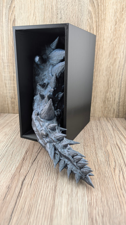 Dragon Tail Book Nook | Fantasy Reader | Book Reader | Fantasy book Inspired | animal Inspired | 3D Printed | Gifts