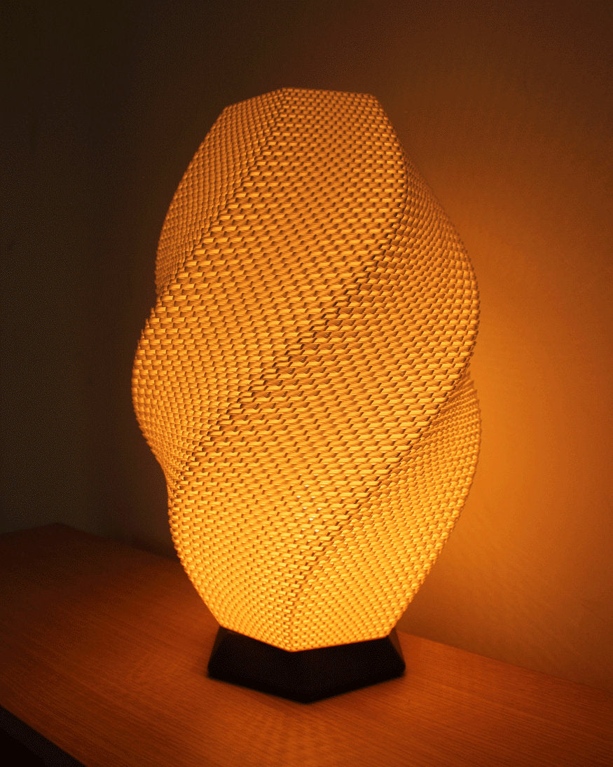 Josefina Lamp Shade | Wavy Honeycomb Design | Stylish and Functional Desk Light for Any Space